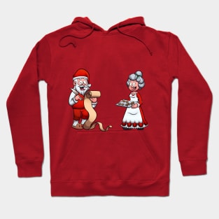 Santa Claus And Mrs. Claus Hoodie